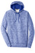 Sport-Tek ST225 Mens Electric Heather Moisture Wicking Fleece Hooded Sweatshirt Hoodie True Royal Blue Electric Flat Front