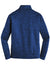 Sport-Tek ST226 Mens Electric Heather Moisture Wicking Fleece 1/4 Zip Sweatshirt Dark Royal Blue Electric Flat Back