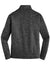 Sport-Tek ST226 Mens Electric Heather Moisture Wicking Fleece 1/4 Zip Sweatshirt Grey Black Electric Flat Back