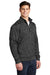 Sport-Tek ST226 Mens Electric Heather Moisture Wicking Fleece 1/4 Zip Sweatshirt Grey Black Electric Model 3q