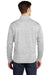 Sport-Tek ST226 Mens Electric Heather Moisture Wicking Fleece 1/4 Zip Sweatshirt Silver Grey Electric Model Back