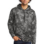 Sport-Tek Mens Sport-Wick Mineral Freeze Moisture Wicking Fleece Hooded Sweatshirt Hoodie - Black