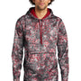 Sport-Tek Mens Sport-Wick Mineral Freeze Moisture Wicking Fleece Hooded Sweatshirt Hoodie - Deep Red