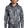 Sport-Tek Mens Sport-Wick Mineral Freeze Moisture Wicking Fleece Hooded Sweatshirt Hoodie - True Navy Blue