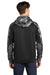 Sport-Tek ST231 Mens Sport-Wick Mineral Freeze Moisture Wicking Fleece Hooded Sweatshirt Hoodie Black Model Back