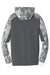 Sport-Tek ST231 Mens Sport-Wick Mineral Freeze Moisture Wicking Fleece Hooded Sweatshirt Hoodie Dark Smoke Grey Flat Back