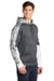 Sport-Tek ST231 Mens Sport-Wick Mineral Freeze Moisture Wicking Fleece Hooded Sweatshirt Hoodie Dark Smoke Grey Model 3q