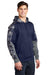 Sport-Tek ST231 Mens Sport-Wick Mineral Freeze Moisture Wicking Fleece Hooded Sweatshirt Hoodie True Navy Blue Model 3q