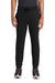 Sport-Tek ST233 Mens Sport Wick Moisture Wicking Fleece Jogger Sweatpants w/ Pockets Black Model Front