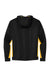 Sport-Tek ST235 Mens Sport-Wick Moisture Wicking Fleece Hooded Sweatshirt Hoodie Black/Gold Flat Back