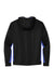 Sport-Tek ST235 Mens Sport-Wick Moisture Wicking Fleece Hooded Sweatshirt Hoodie Black/True Royal Blue Flat Back