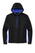 Sport-Tek ST235 Mens Sport-Wick Moisture Wicking Fleece Hooded Sweatshirt Hoodie Black/True Royal Blue Flat Front