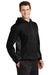 Sport-Tek ST235 Mens Sport-Wick Moisture Wicking Fleece Hooded Sweatshirt Hoodie Black/Dark Smoke Grey Model 3q