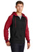 Sport-Tek ST236 Mens Sport-Wick Moisture Wicking Fleece Hooded Sweatshirt Hoodie Black/Deep Red Model 3q