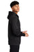 Sport-Tek ST238 Mens Sport-Wick Moisture Wicking Fleece Full Zip Hooded Sweatshirt Hoodie Black Model Side