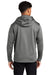 Sport-Tek ST238 Mens Sport-Wick Moisture Wicking Fleece Full Zip Hooded Sweatshirt Hoodie Dark Smoke Grey Model Back