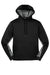 Sport-Tek ST239 Mens Sport-Wick CamoHex Moisture Wicking Fleece Hooded Sweatshirt Hoodie Black/Dark Smoke Grey Flat Front