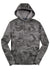 Sport-Tek ST240 Mens Sport-Wick CamoHex Moisture Wicking Fleece Hooded Sweatshirt Hoodie Dark Smoke Grey Flat Front