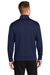 Sport-Tek ST241 Mens Sport-Wick Moisture Wicking Fleece Full Zip Sweatshirt Navy Blue Model Back