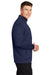 Sport-Tek ST241 Mens Sport-Wick Moisture Wicking Fleece Full Zip Sweatshirt Navy Blue Model Side