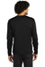 Sport-Tek ST248 Mens Moisture Wicking Fleece Crewneck Sweatshirt Black Model Back