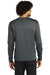 Sport-Tek ST248 Mens Moisture Wicking Fleece Crewneck Sweatshirt Dark Smoke Grey Model Back