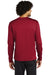 Sport-Tek ST248 Mens Moisture Wicking Fleece Crewneck Sweatshirt Deep Red Model Back