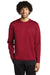 Sport-Tek ST248 Mens Moisture Wicking Fleece Crewneck Sweatshirt Deep Red Model Front