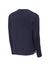 Sport-Tek ST248 Mens Moisture Wicking Fleece Crewneck Sweatshirt Navy Blue Flat Back