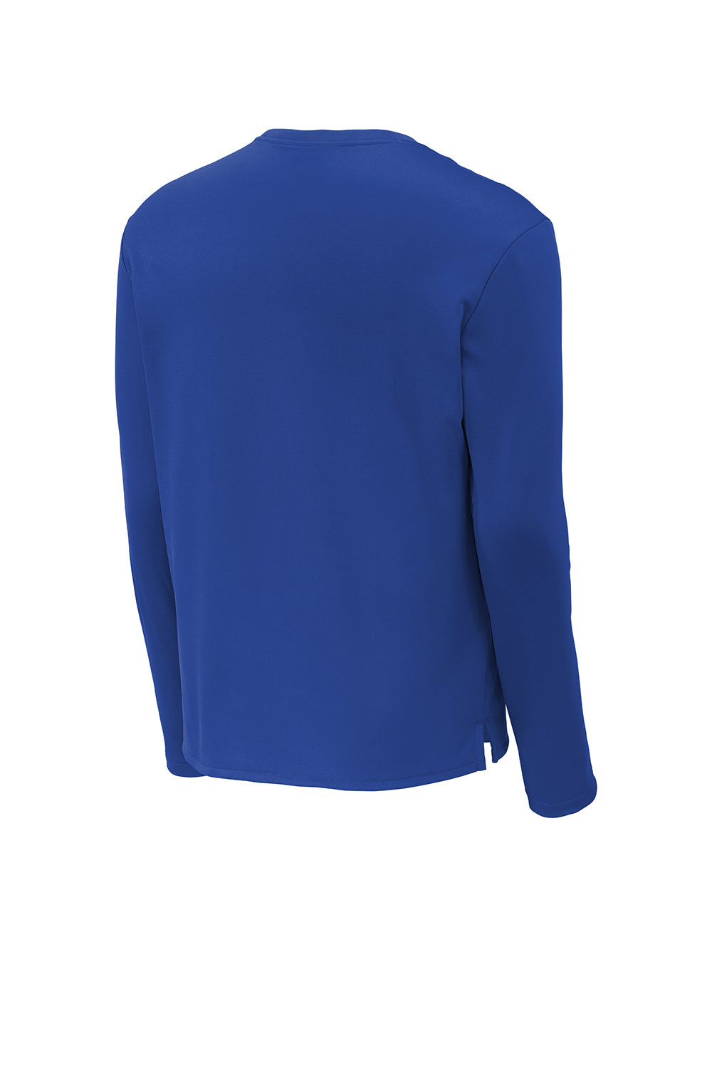 Sport-Tek ST248 Mens Moisture Wicking Fleece Crewneck Sweatshirt True Royal Blue Flat Back