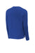 Sport-Tek ST248 Mens Moisture Wicking Fleece Crewneck Sweatshirt True Royal Blue Flat Back