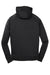 Sport-Tek ST250 Mens Tech Moisture Wicking Fleece Hooded Sweatshirt Hoodie Black Flat Back