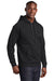 Sport-Tek ST250 Mens Tech Moisture Wicking Fleece Hooded Sweatshirt Hoodie Black Model 3q