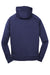 Sport-Tek ST250 Mens Tech Moisture Wicking Fleece Hooded Sweatshirt Hoodie True Navy Blue Flat Back