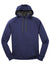 Sport-Tek ST250 Mens Tech Moisture Wicking Fleece Hooded Sweatshirt Hoodie True Navy Blue Flat Front