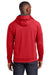 Sport-Tek ST250 Mens Tech Moisture Wicking Fleece Hooded Sweatshirt Hoodie True Red Model Back