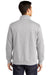 Sport-Tek ST253/TST253 Mens Shrink Resistant Fleece 1/4 Zip Sweatshirt Heather Grey Model Back