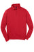 Sport-Tek ST253/TST253 Mens Shrink Resistant Fleece 1/4 Zip Sweatshirt True Red Flat Front