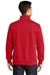 Sport-Tek ST253/TST253 Mens Shrink Resistant Fleece 1/4 Zip Sweatshirt True Red Model Back