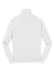 Sport-Tek ST253/TST253 Mens Shrink Resistant Fleece 1/4 Zip Sweatshirt White Flat Back