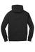 Sport-Tek ST254/TST254 Mens Shrink Resistant Fleece Hooded Sweatshirt Hoodie Black Flat Back