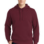 Sport-Tek Mens Shrink Resistant Fleece Hooded Sweatshirt Hoodie - Maroon