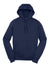 Sport-Tek ST254/TST254 Mens Shrink Resistant Fleece Hooded Sweatshirt Hoodie True Navy Blue Flat Front