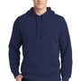 Sport-Tek Mens Shrink Resistant Fleece Hooded Sweatshirt Hoodie - True Navy Blue