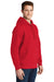 Sport-Tek ST254/TST254 Mens Shrink Resistant Fleece Hooded Sweatshirt Hoodie True Red Model 3q