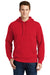 Sport-Tek ST254/TST254 Mens Shrink Resistant Fleece Hooded Sweatshirt Hoodie True Red Model Front