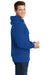 Sport-Tek ST254/TST254 Mens Shrink Resistant Fleece Hooded Sweatshirt Hoodie True Royal Blue Model Side