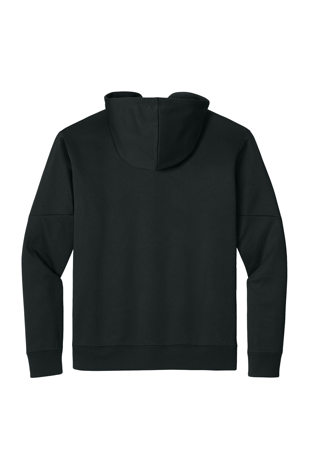 Sport-Tek ST255 Mens Sport-Wick United Fleece Hooded Sweatshirt Hoodie Black/Deep Red Flat Back