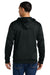 Sport-Tek ST255 Mens Sport-Wick United Fleece Hooded Sweatshirt Hoodie Black/Deep Red Model Back