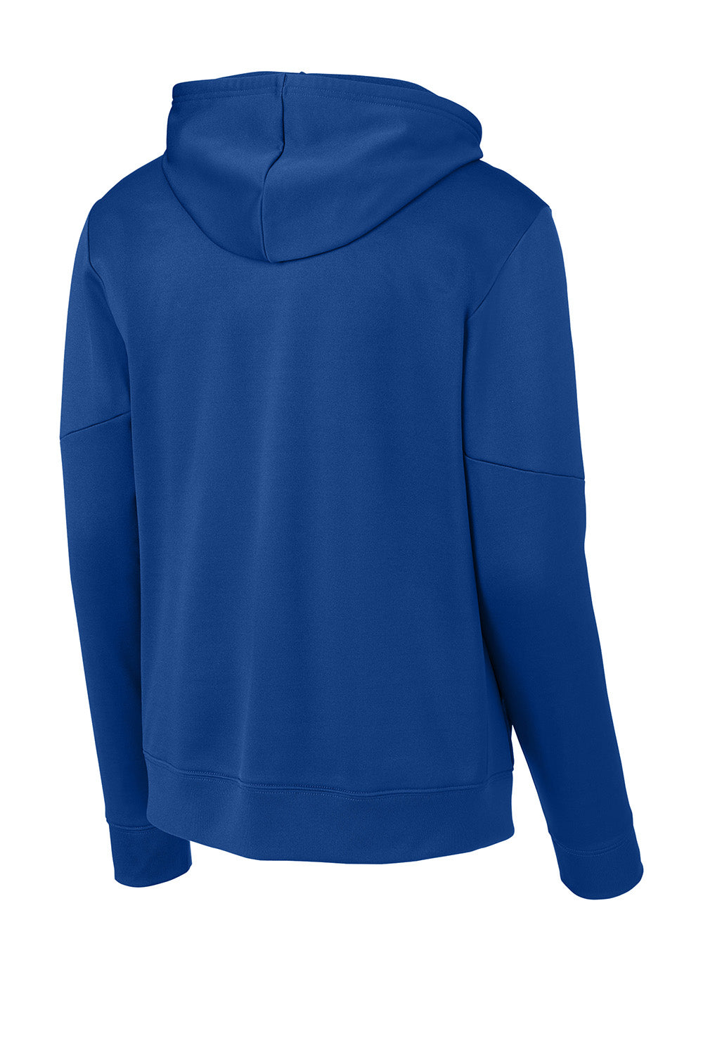 Sport-Tek ST255 Mens Sport-Wick United Fleece Hooded Sweatshirt Hoodie True Royal Blue/White Flat Back